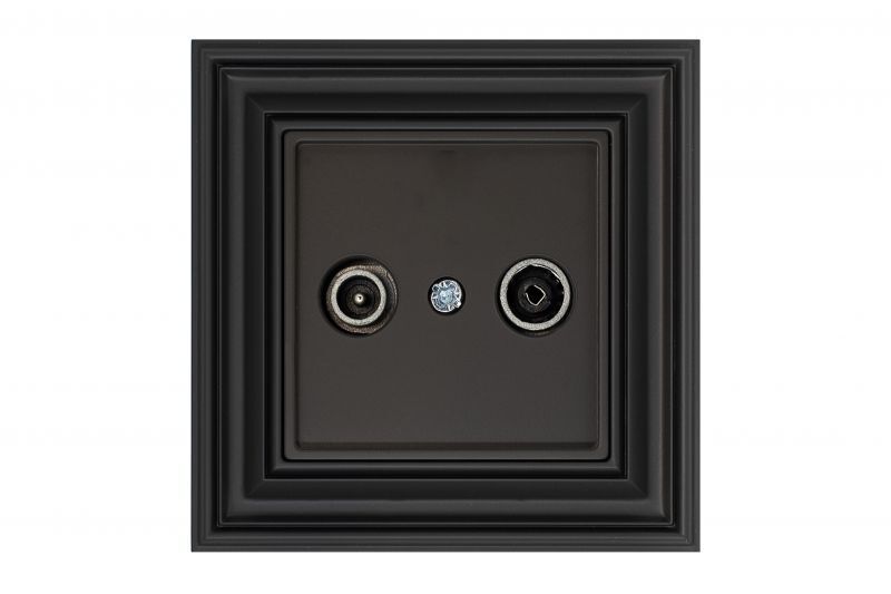 Розетка TV R проходная Liregus Retro 29-229