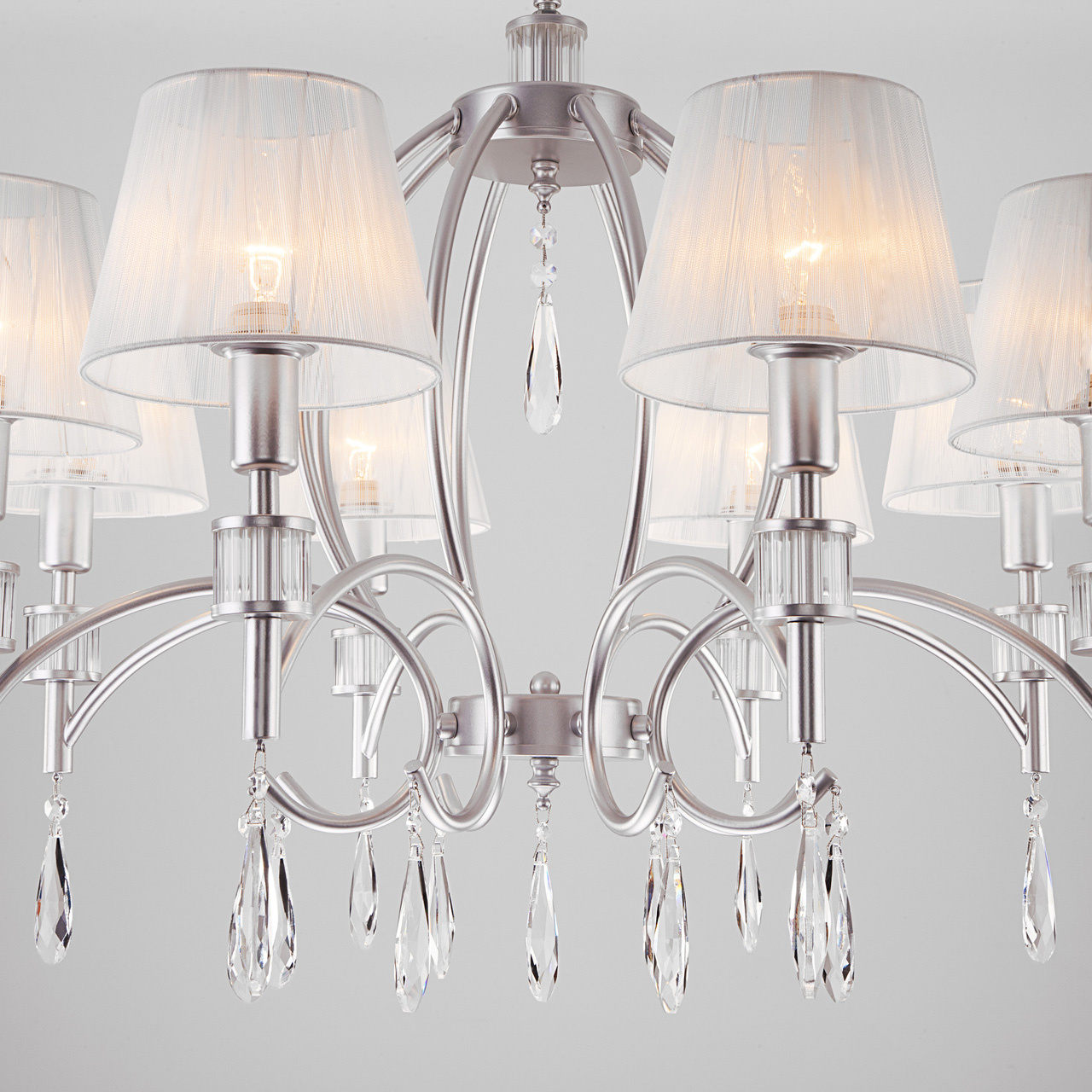 Подвесная люстра Eurosvet Capri 60092/8 серебро