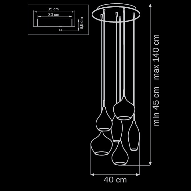 Подвесная люстра Lightstar Pentola 803061