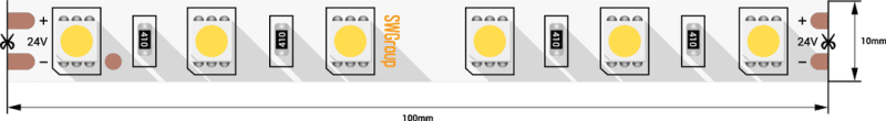 Светодиодная лента SWG SWG560-24-14.4-WW 000037