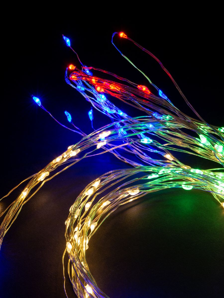 Светодиодная гирлянда TDM Electric Роса - занавес 5V разноцветная 8 режимов SQ0361-0088