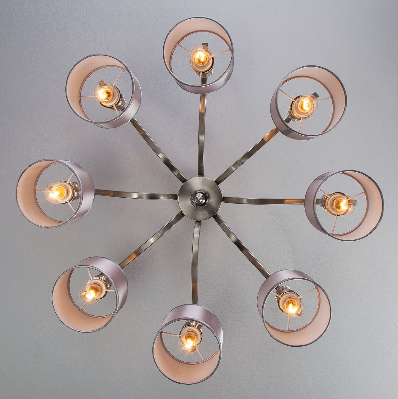 Потолочная люстра Eurosvet Ofelia 60070/8 сатин-никель