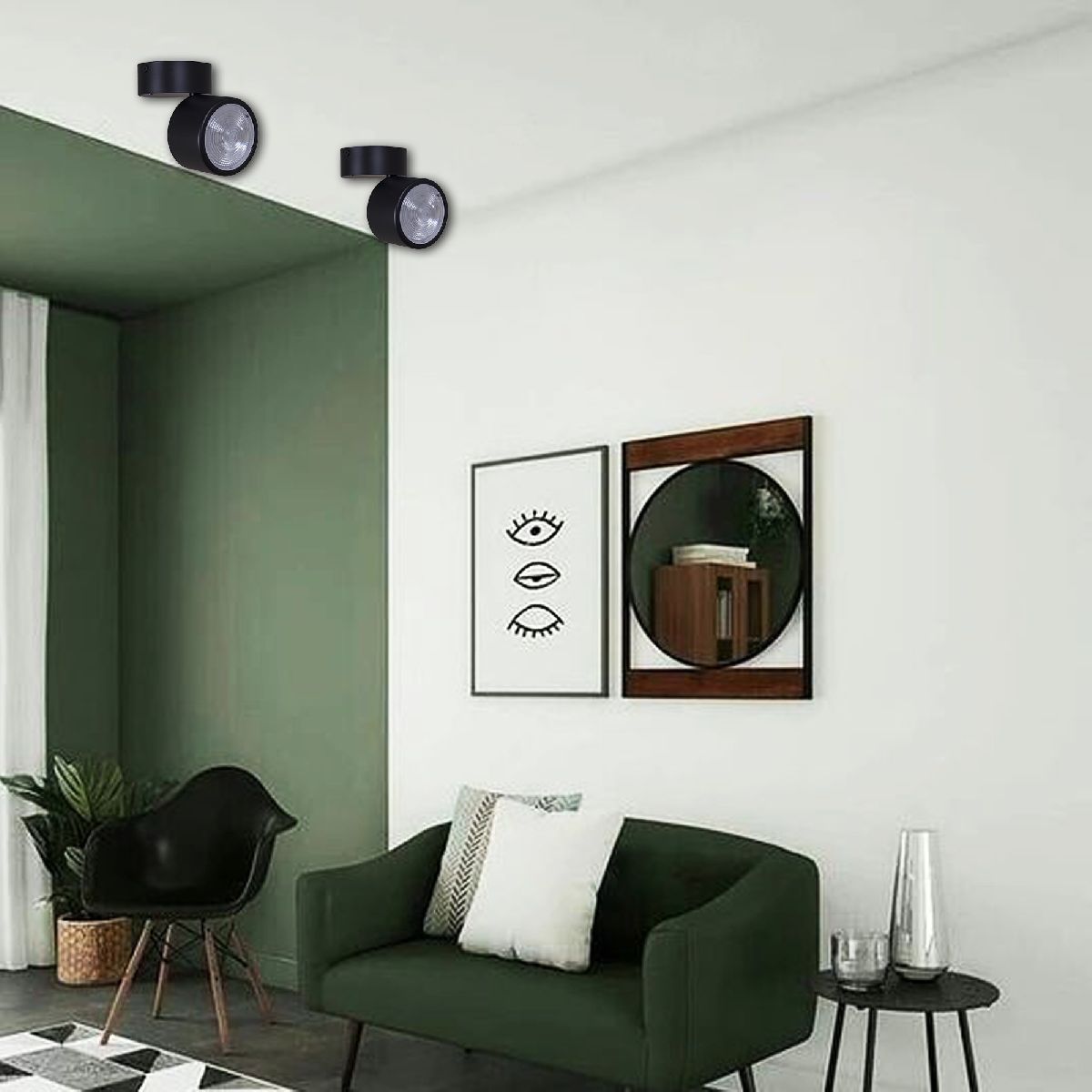 Накладной спот Reluce 84295-9.5-001RT LED12W BK