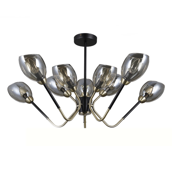 Люстра на штанге Seven Fires Rodengo SF4008/10C-BK-AB