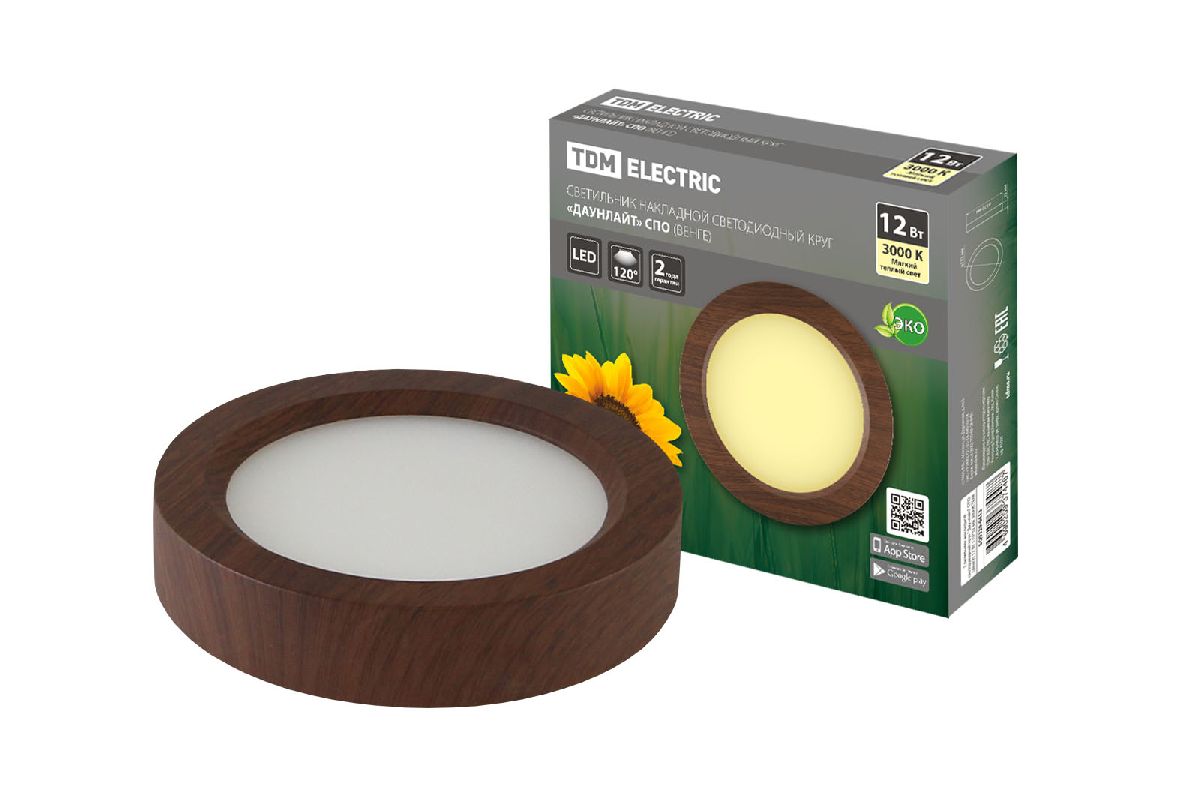 Настенно-потолочный светодиодный светильник TDM Electric Даунлайт СВО SQ0329-0413