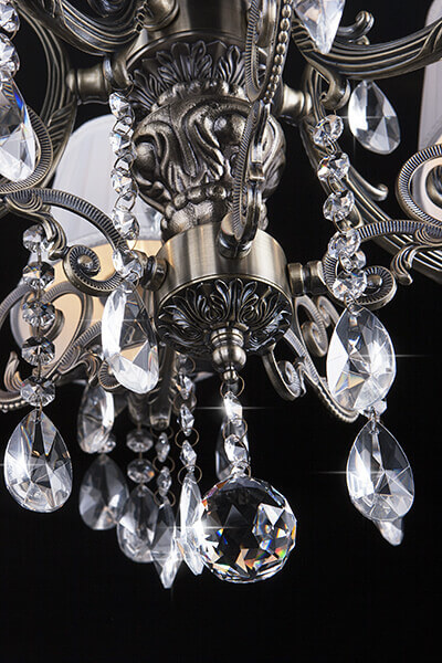 Подвесная люстра Eurosvet 3646/5 античная бронза/прозрачный хрусталь Strotskis