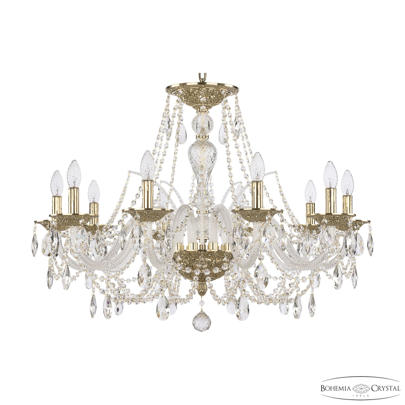 Подвесная люстра Bohemia Ivele Crystal 1605/10/300 G