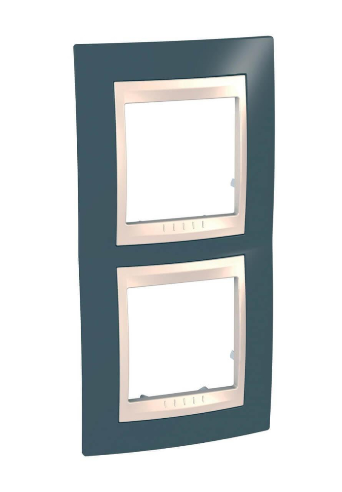 Рамка 2-постовая вертикальная Schneider Electric Unica Хамелеон MGU6.004V.577