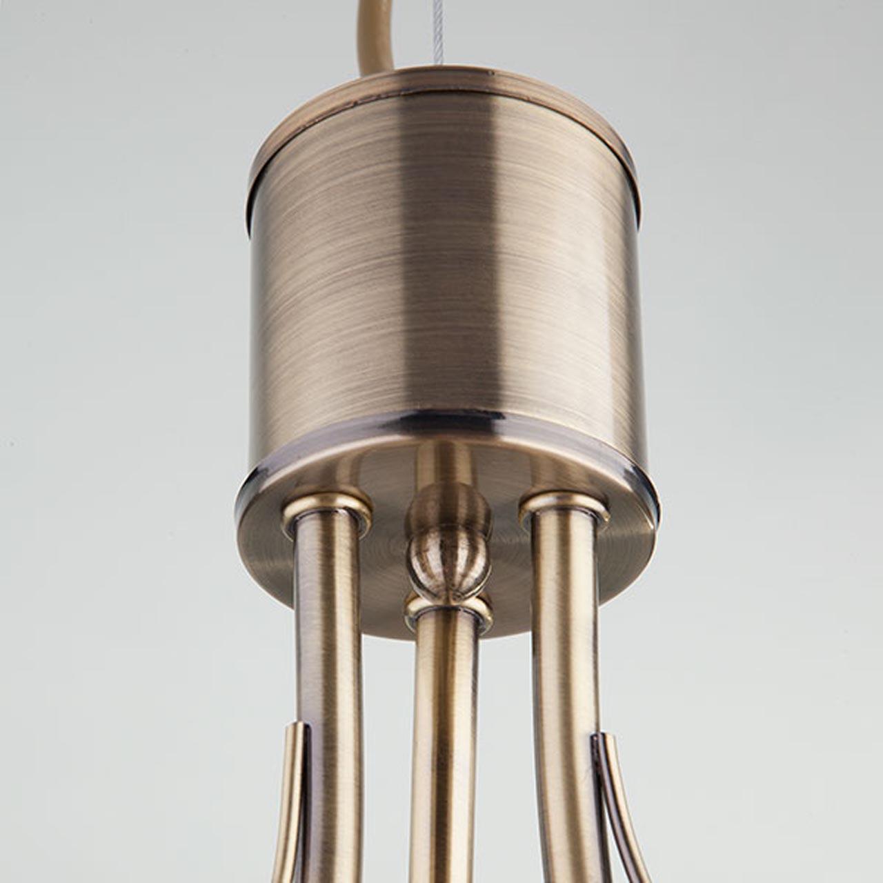 Подвесная люстра Eurosvet Carol 30123/3 античная бронза