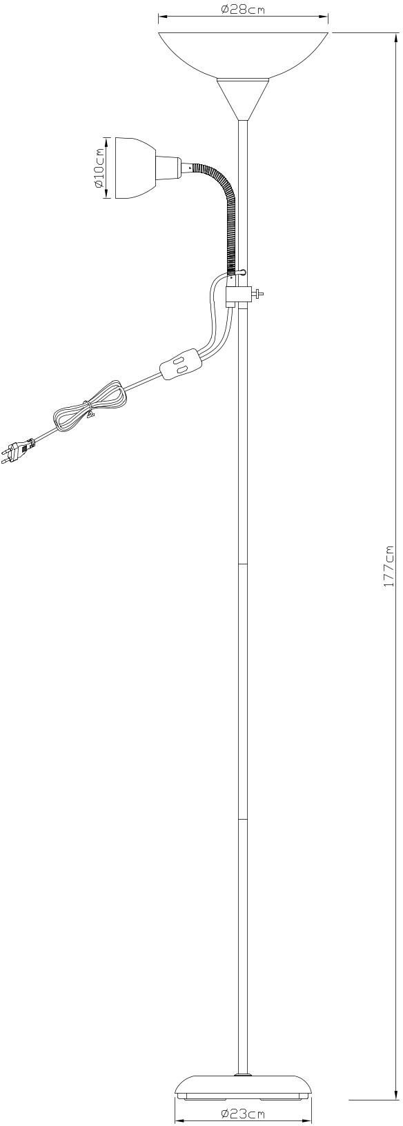 Торшер Arte Lamp Duetto A9569PN-2SI