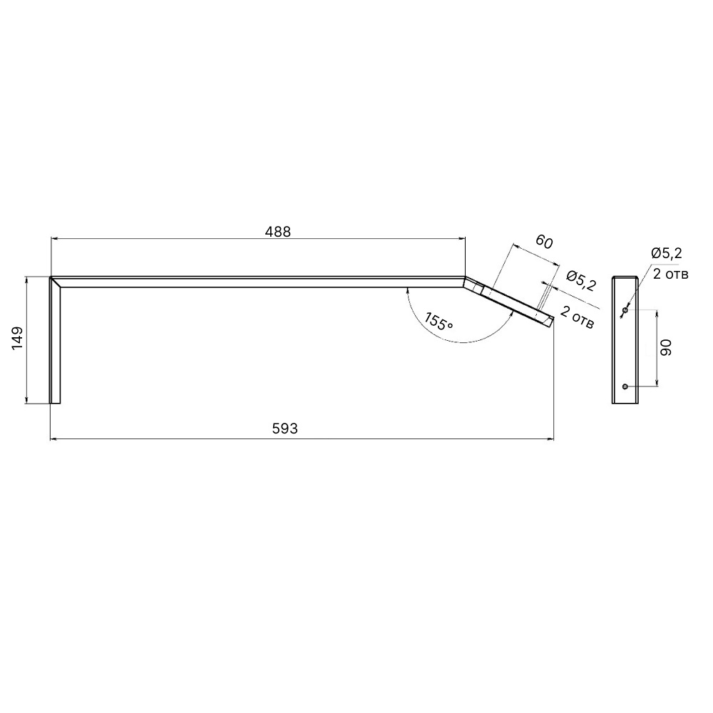 Кронштейн для светильников Feron  ДС-05 48158
