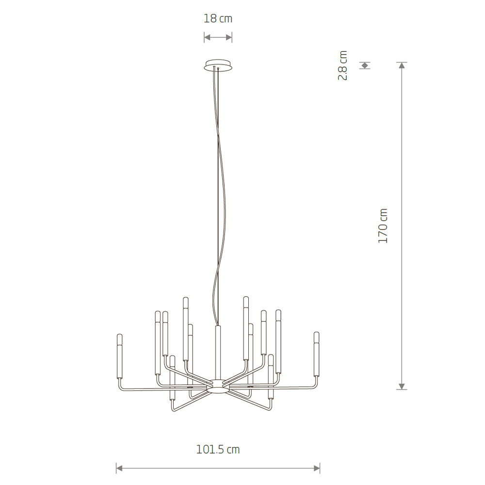 Подвесная люстра Nowodvorski Orto XII A 11462