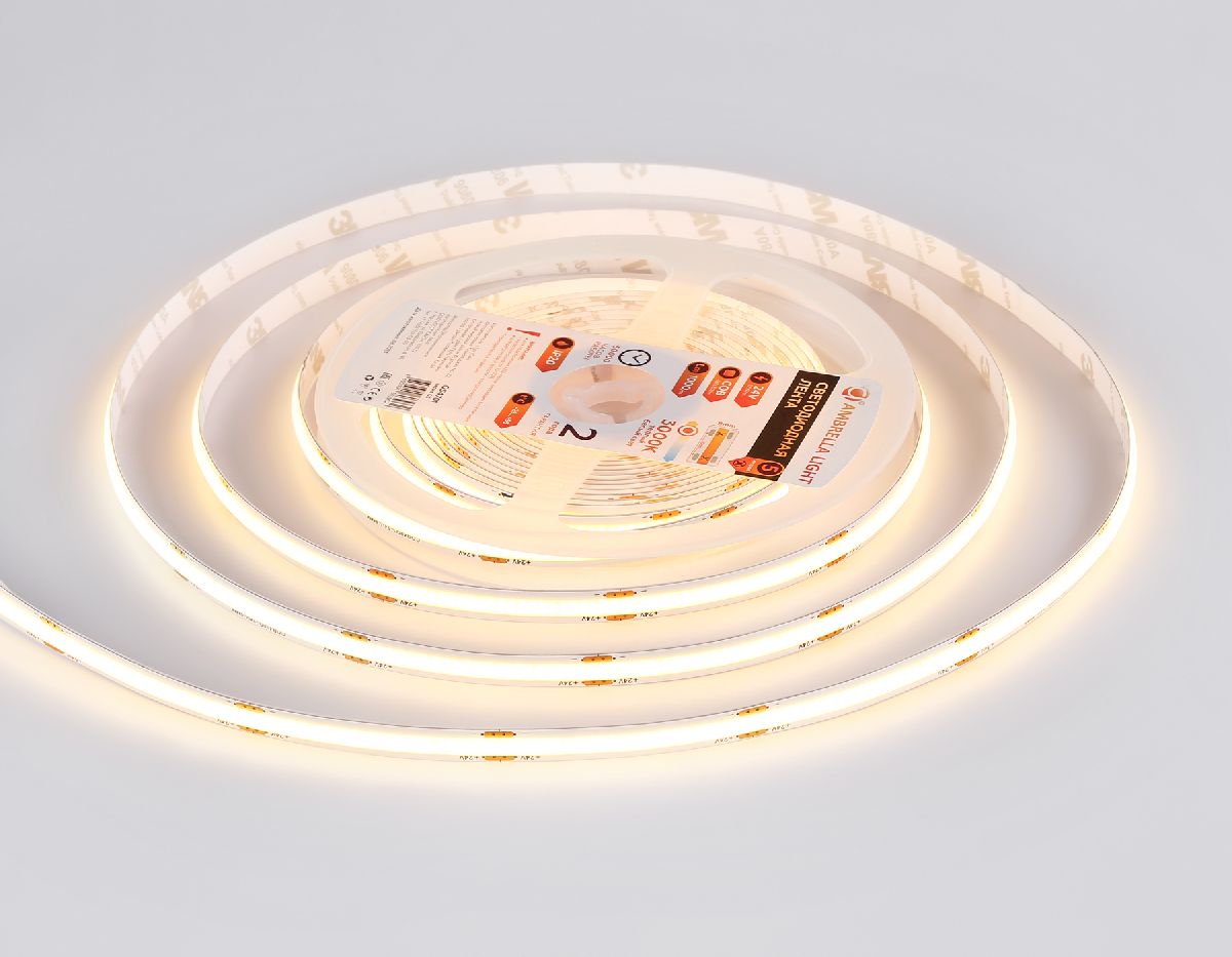 Светодиодная лента Ambrella Light LED Strip 24В COB 12Вт/м 3000K 5м IP20 GS4701