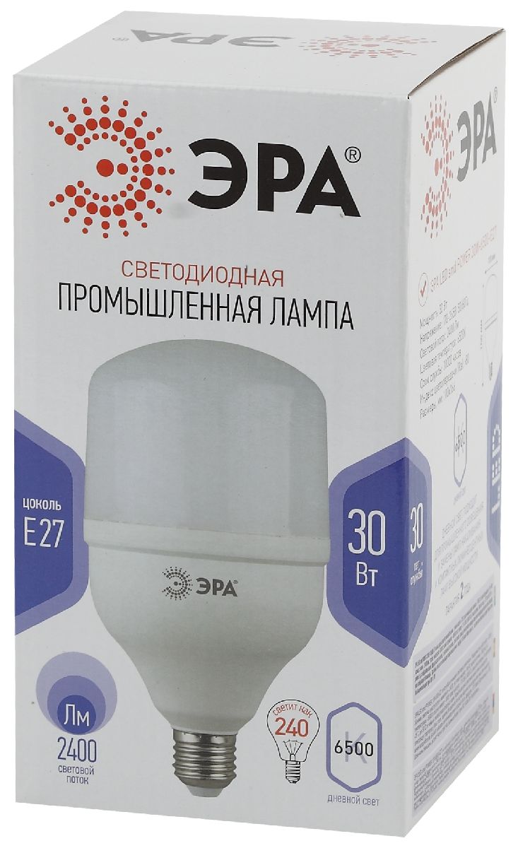 Лампа светодиодная Эра E27 30W 6500K LED POWER T100-30W-6500-E27 Б0049597