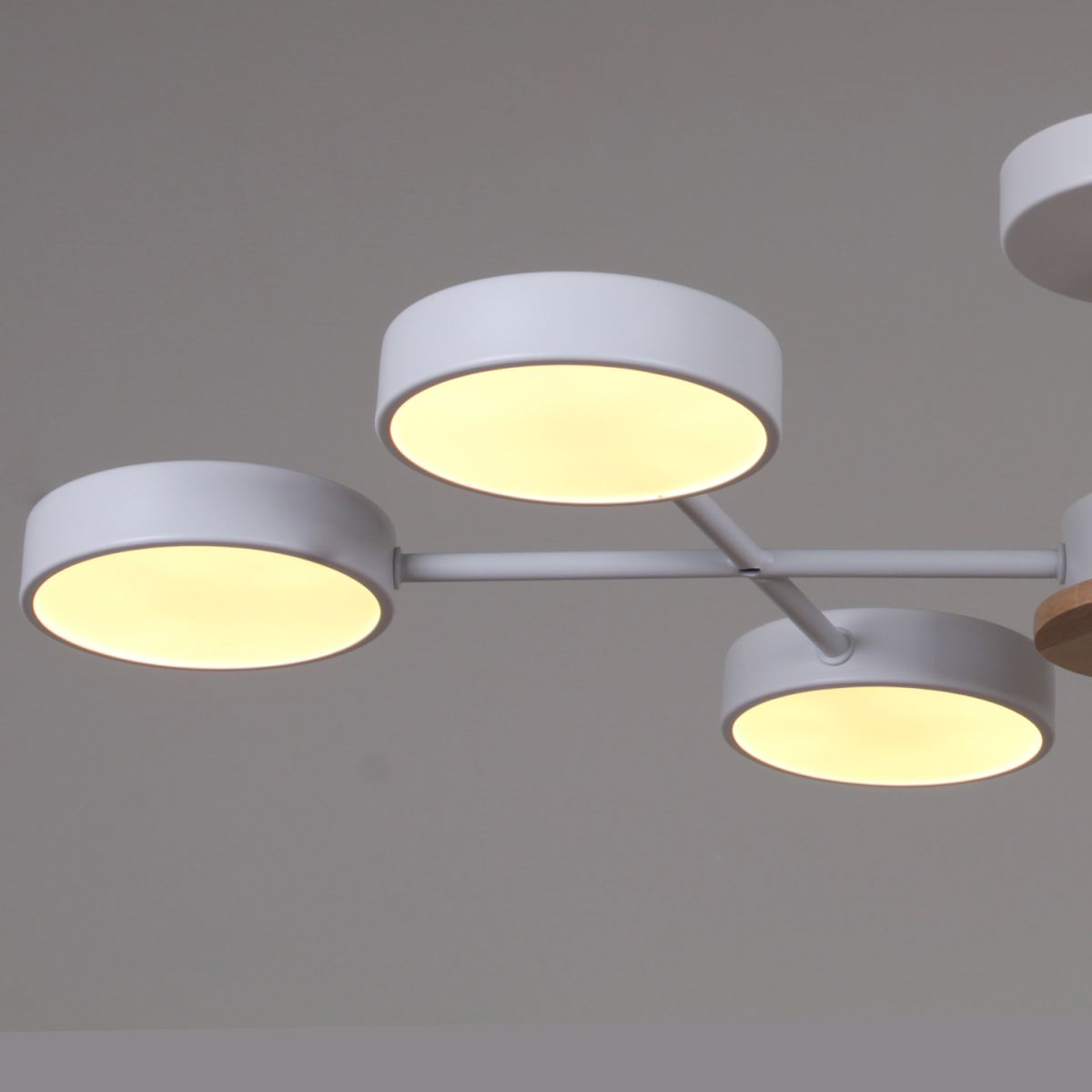 Люстра на штанге Reluce 03335-0.3-06 WH+WOOD