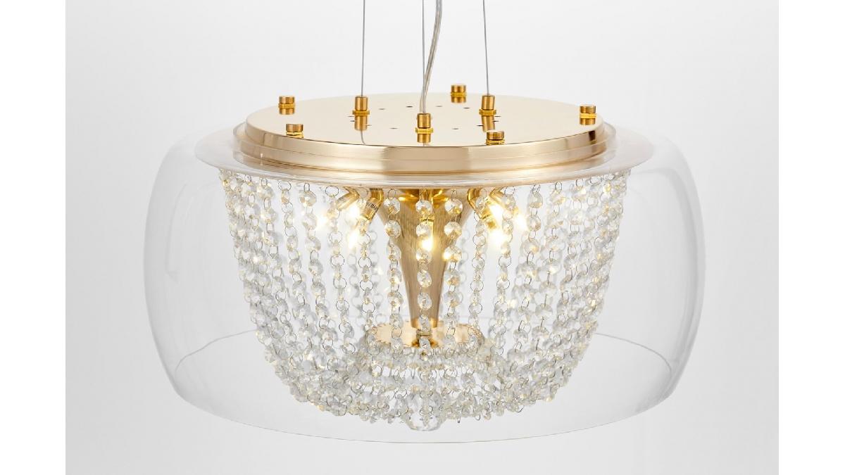 Подвесная люстра Lumina Deco Disposa LDP 7018-500 PR+F.GD