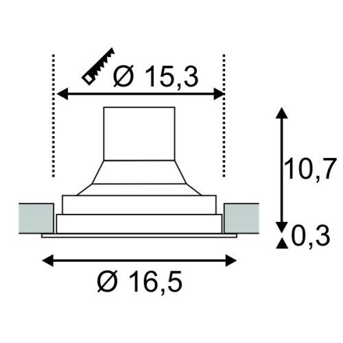 Встраиваемый светодиодный светильник SLV Supros DL 114111