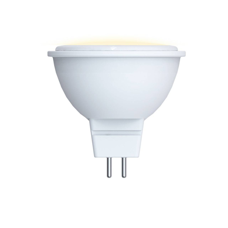 Лампа светодиодная (09942) Volpe GU5.3 5W 3000K JCDR матовая LED-JCDR-5W/WW/GU5.3/O