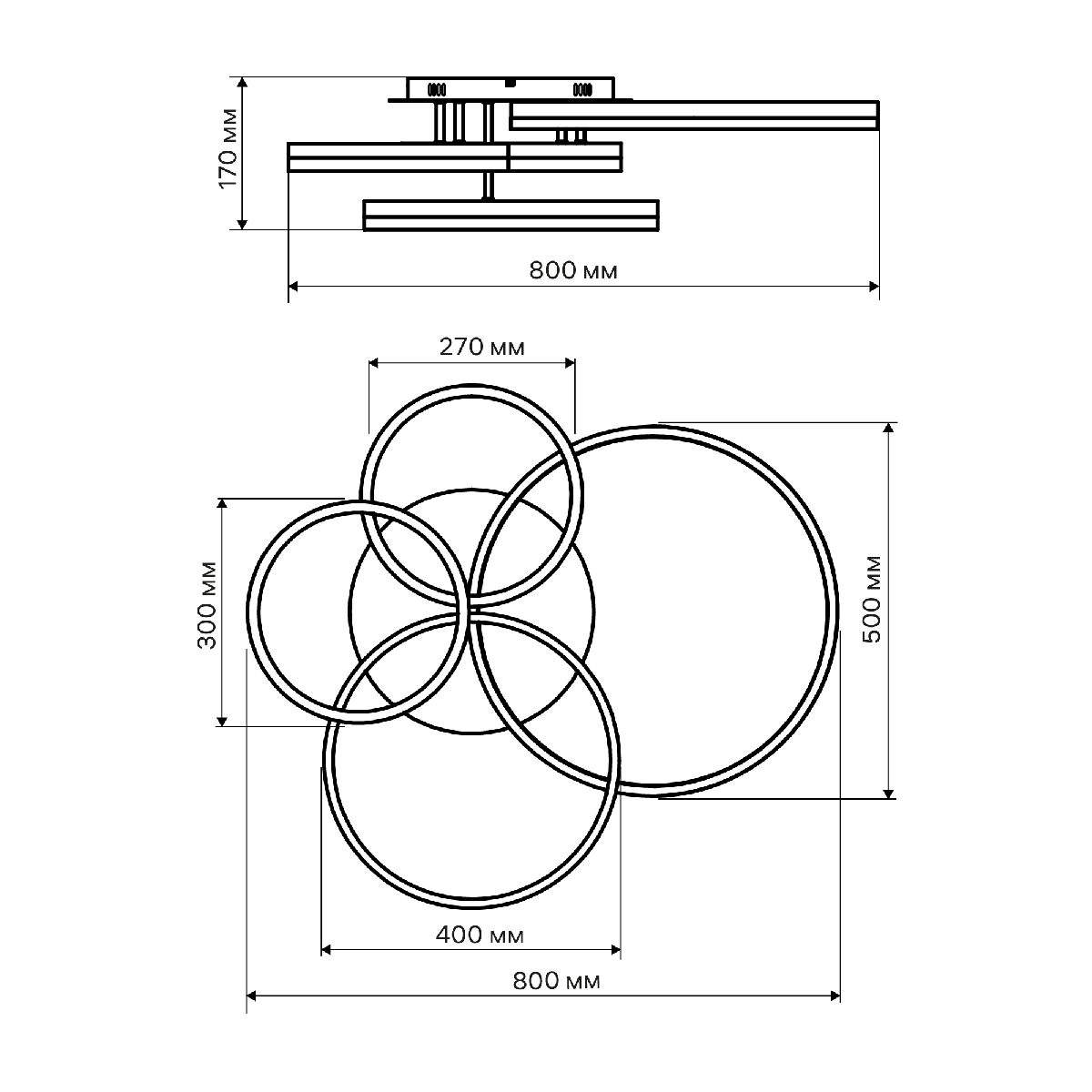Потолочная люстра Ritter Eclipse 52084 3
