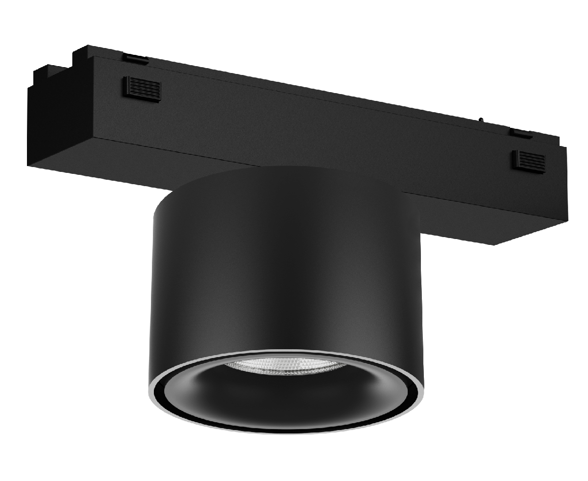 Трековый магнитный светильник iLedex Vision 4825-049-D74-10W-60DG-4000K-BK