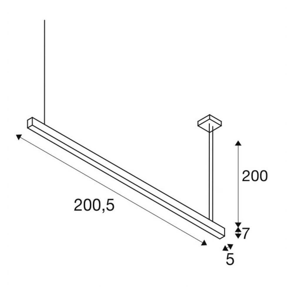 Подвесной светодиодный светильник SLV Glenos 1001407