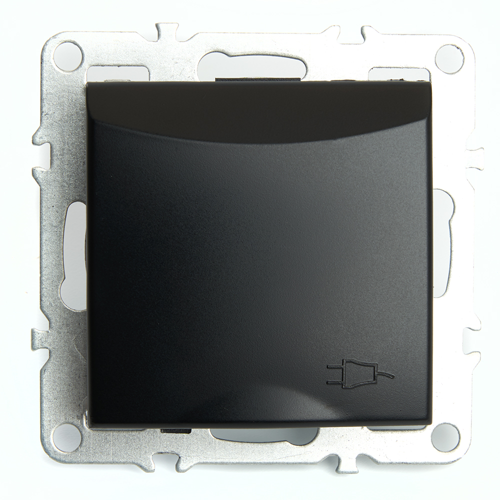 Розетка 1-местная с/з с защитной шторкой Stekker Эрна PST16-9112-03 49156