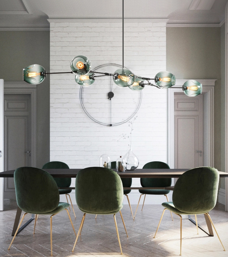 Подвесная люстра Delight Collection Bubble 7058/7B black/smoky