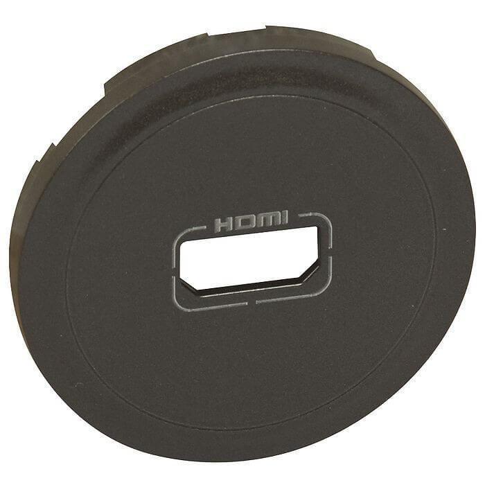 Лицевая панель Legrand Celiane розетки аудио/видео HDMI графит 067816