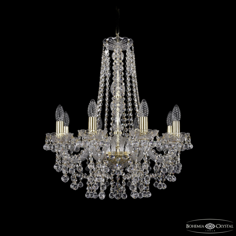 Подвесная люстра Bohemia Ivele Crystal 1409/8/195/h-63 G