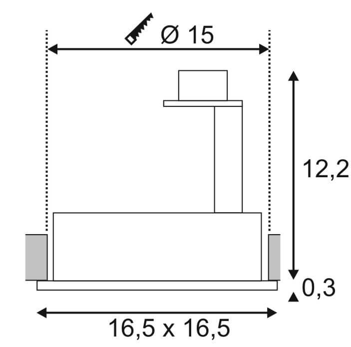 Встраиваемый светильник SLV New Tria Round 111370