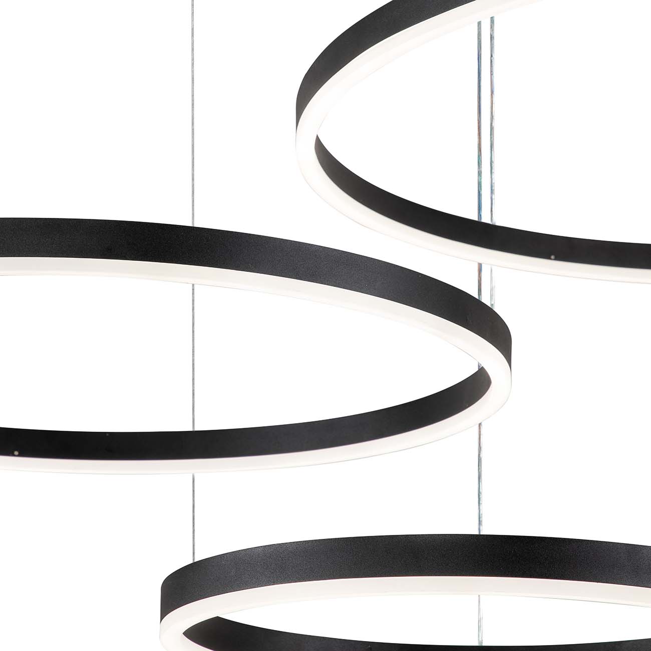 Подвесной светодиодный светильник Indigo Galass 14001/3P Black V000032L