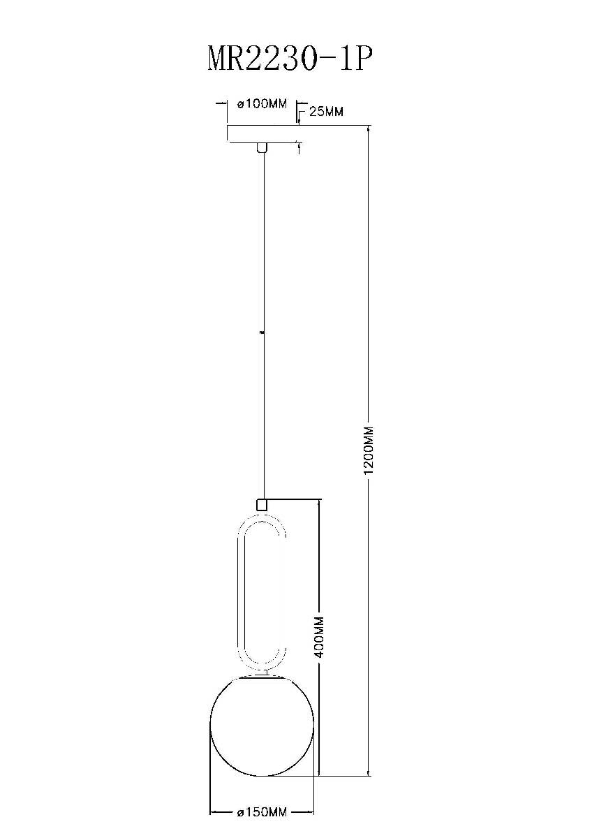 Подвесной светильник Myfar Pierre MR2230-1P