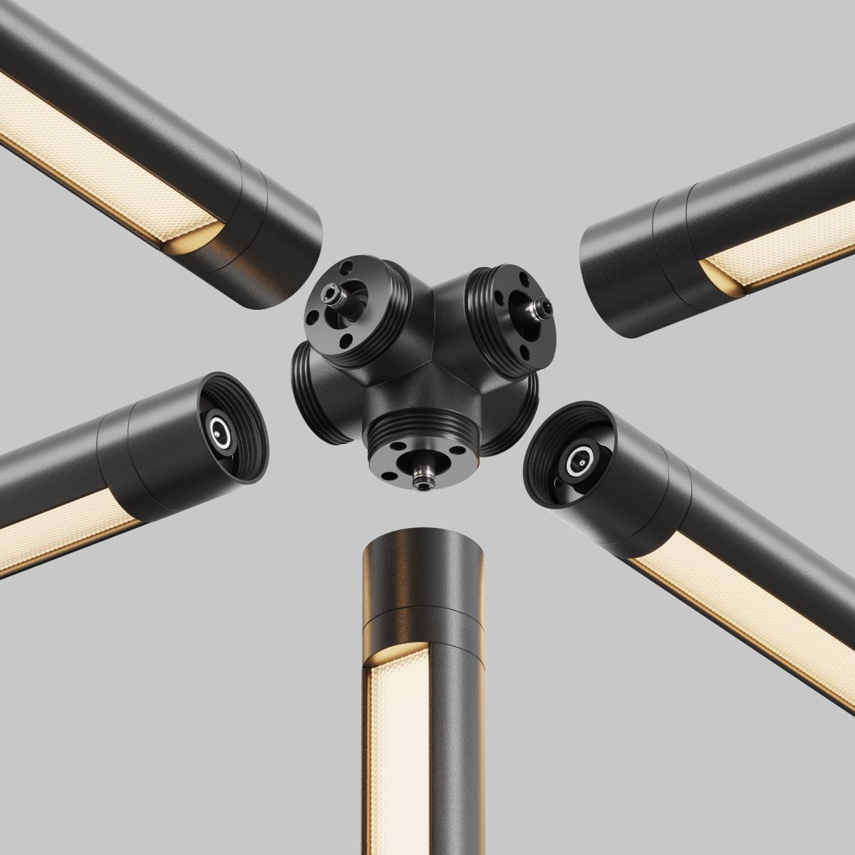 Пятиконечный коннектор без ввода питания Maytoni Shelf CA020L5C-B