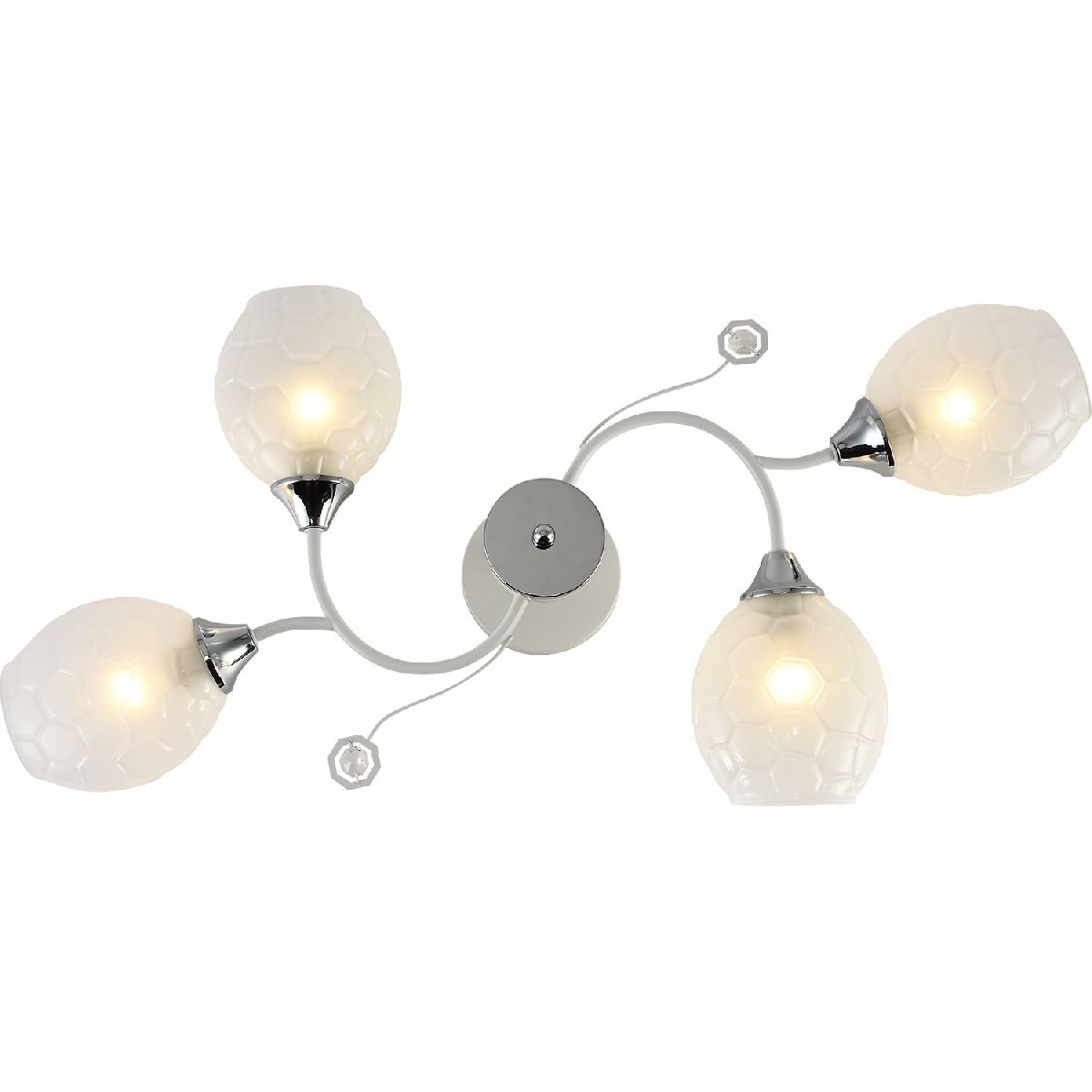 Люстра на штанге Reluce 11364-0.3-04B WH+CR