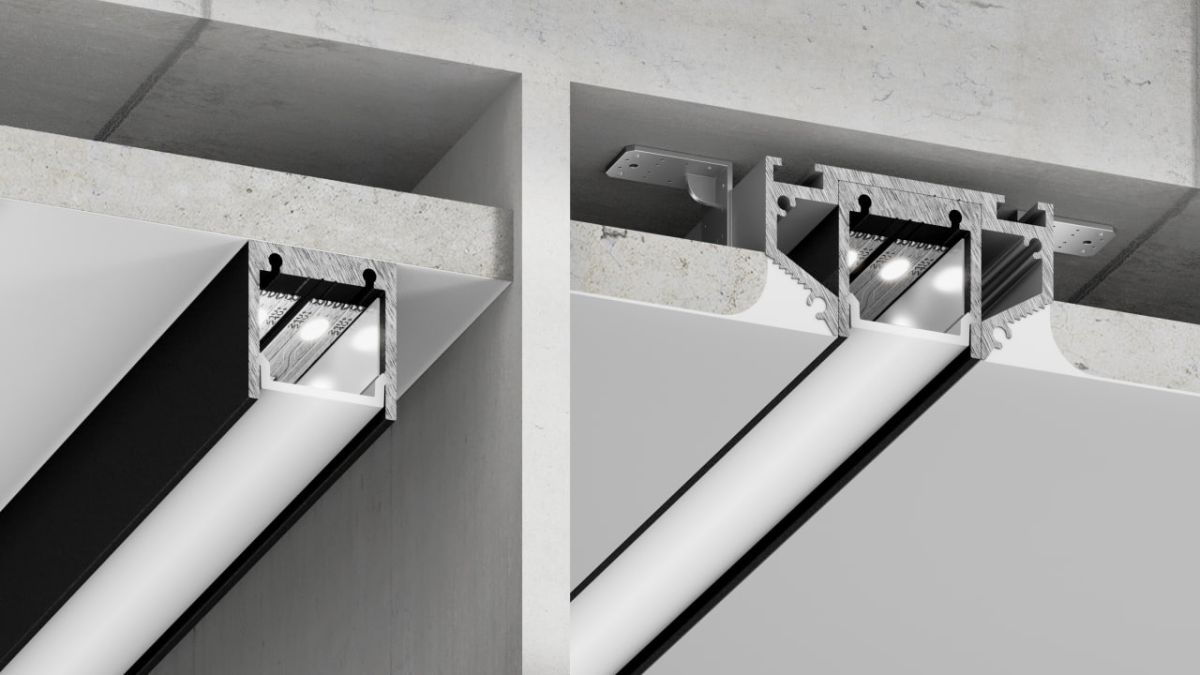 Профиль для ленты Luminotti S-line L.SLINE.2M.1