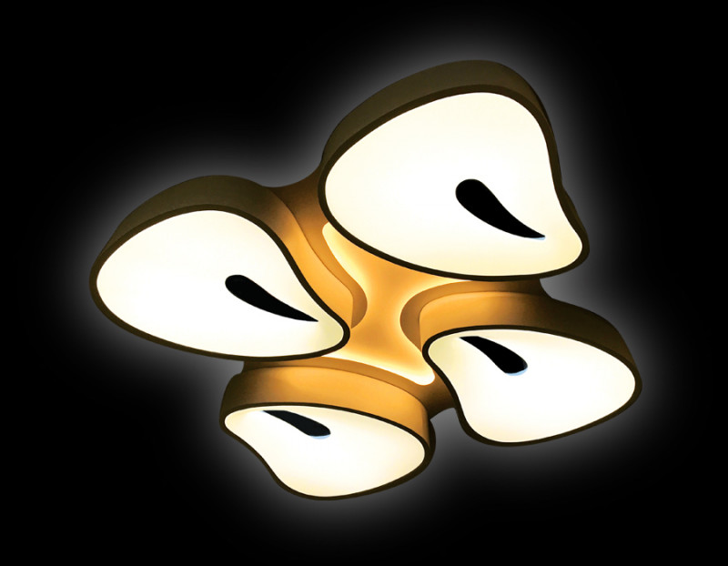 Накладная люстра с дистанционным управлением Ambrella Light FG2084 WH 128W+24W D770*770