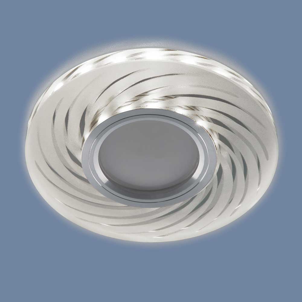 Встраиваемый светильник Elektrostandard 2249 MR16 SL/WH зеркальный/белый 4690389148958