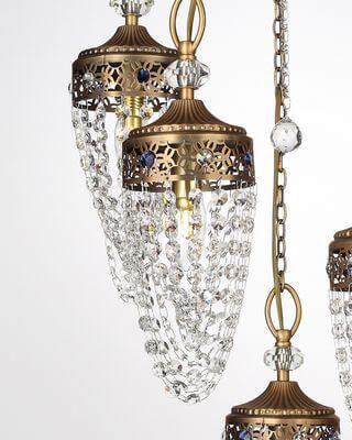 Подвесная люстра Lumien Hall Санна 1026/8H-AB-P