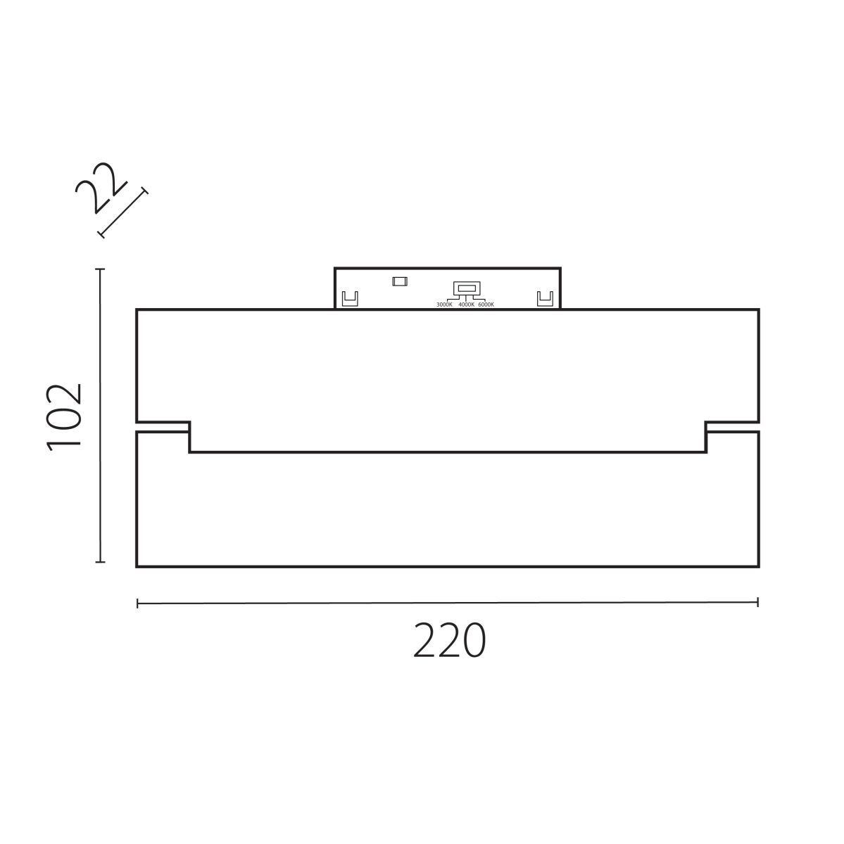 Трековый однофазный светильник заливающего света Lightstar Uno CCT 269006CCT