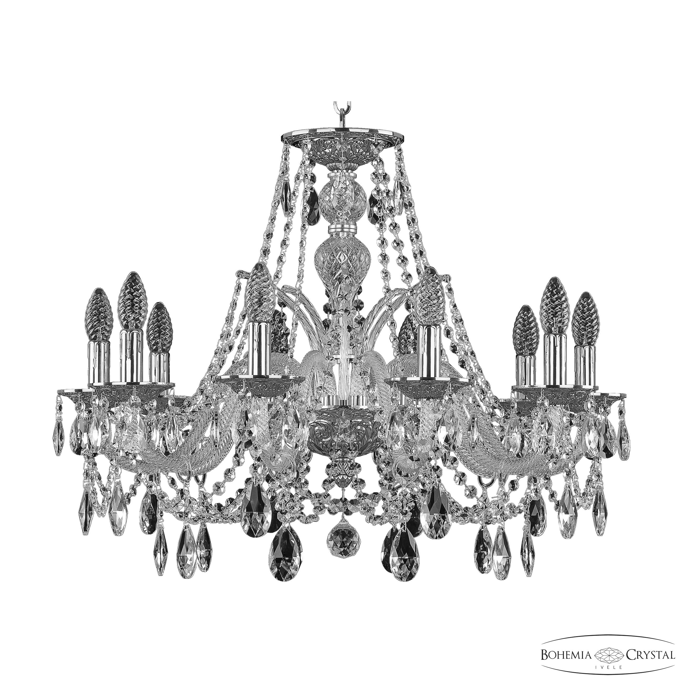 Подвесная люстра Bohemia Ivele Crystal 1605/10/240 Ni