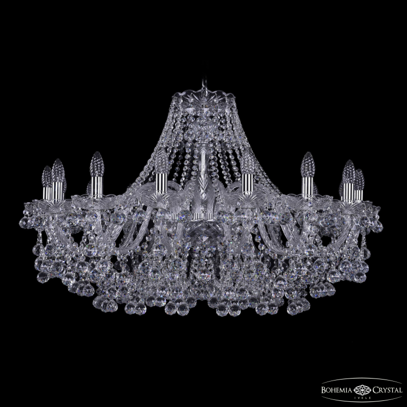 Подвесная люстра Bohemia Ivele Crystal 1409/16/360 Ni
