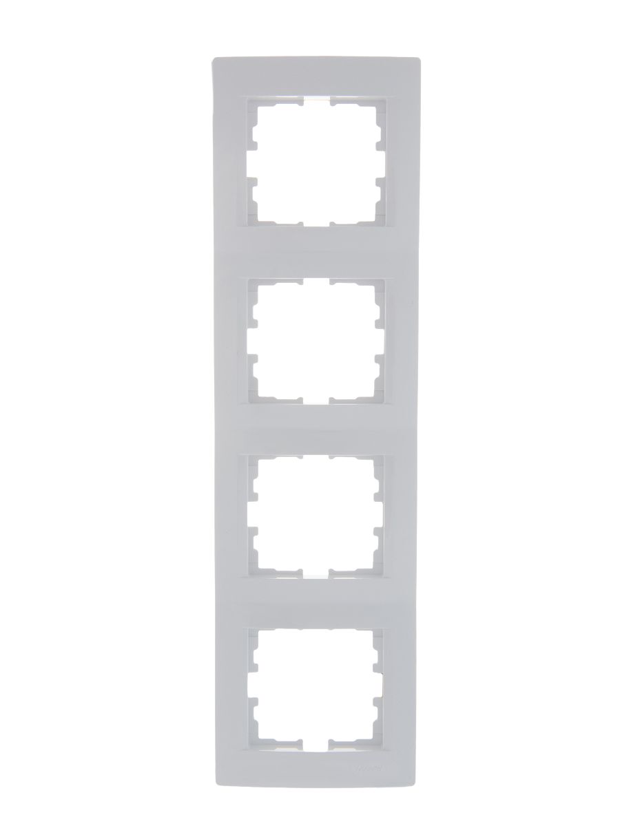 Рамка 4-местная вертикальная Lezard Karina 707-0200-154