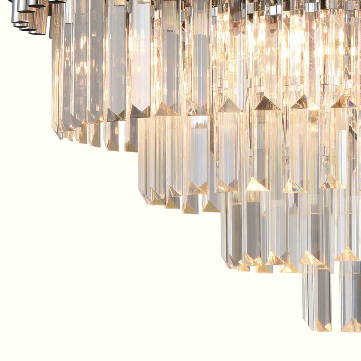 Подвесная люстра Natali Kovaltseva DARIAN 76017/10C CHROME BLACK