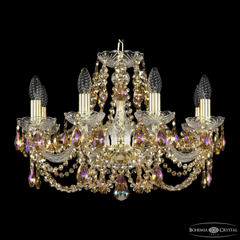 Подвесная люстра Bohemia Ivele Crystal 1406/8/195 G R777