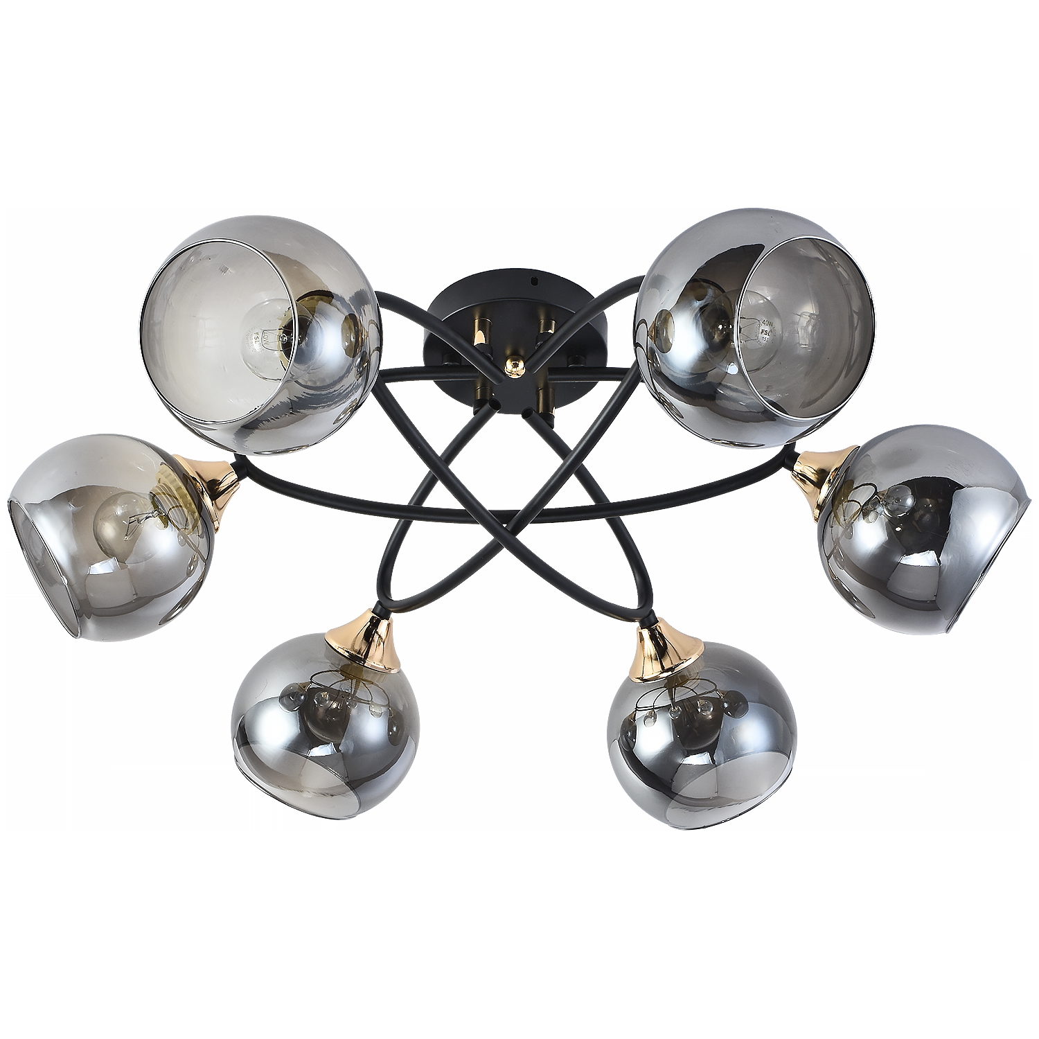 Потолочная люстра Reluce 01337-0.3-06 BK+FGD