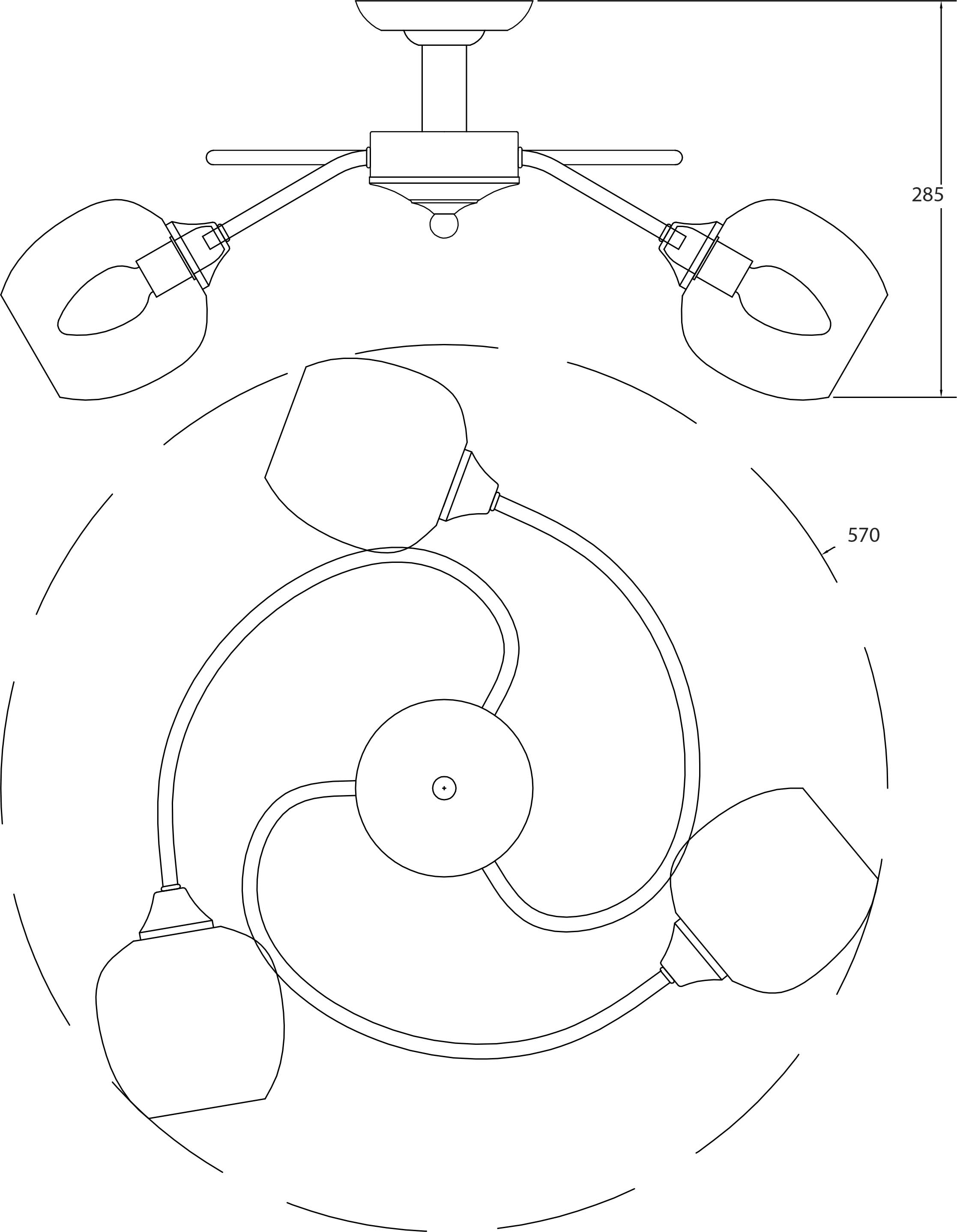 Потолочная люстра Escada Olivia 1178/3P