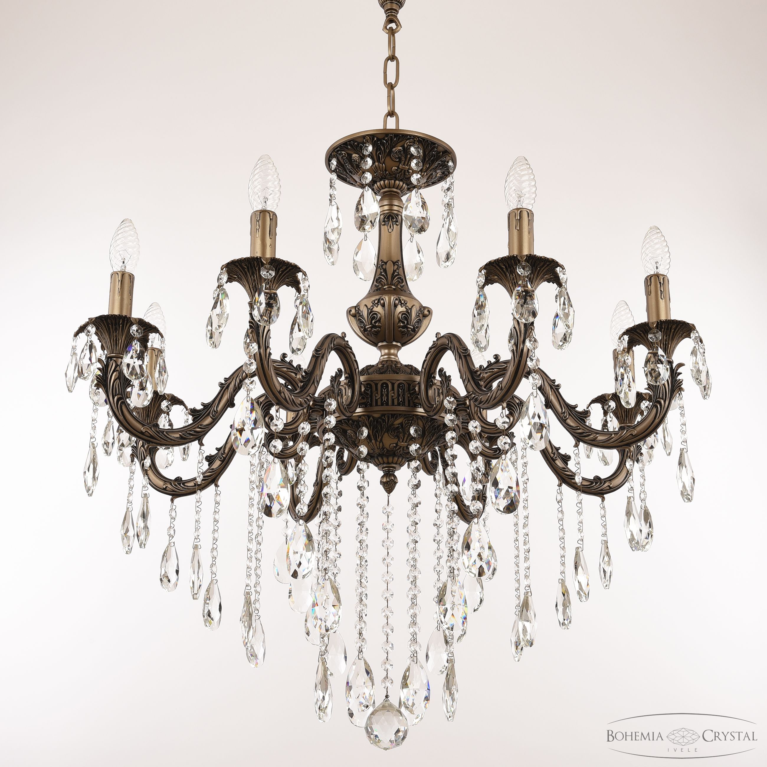 Подвесная люстра Bohemia Ivele Crystal AL79101/8/250 B SGB