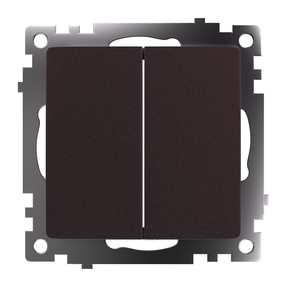 Выключатель 2-клавишный Stekker Катрин GLS10-7104-04 49019