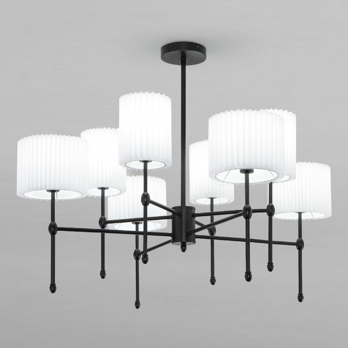 Люстра на штанге Eurosvet Notturno 60162/8 черный Smart a065663