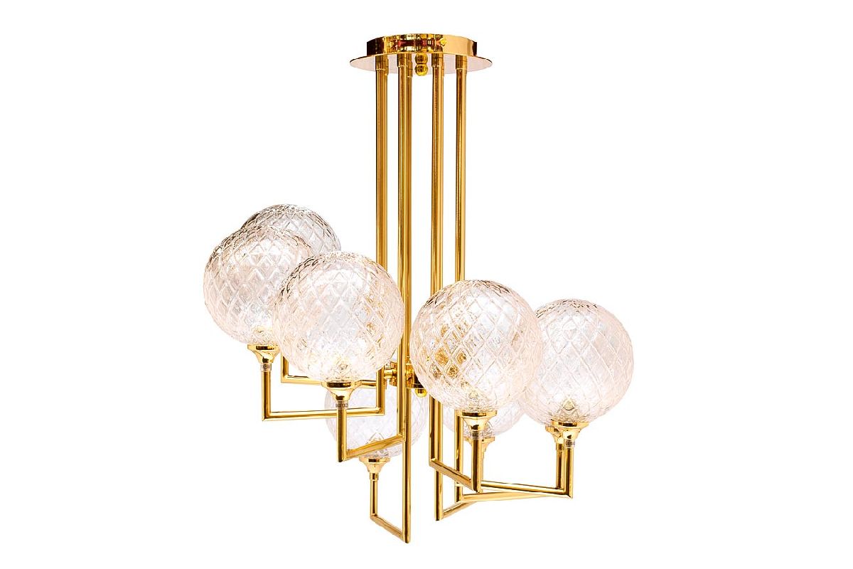 Потолочная люстра Garda Decor K2KG01P-8G